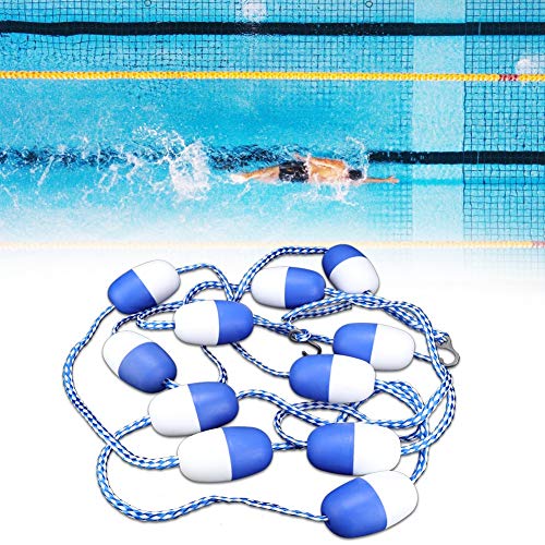 Tnfeeon 5m Swimming Pool Lane Line Safety Seilteiler Ausrüstung Sichtbare Boje Linie für den Pool von Tnfeeon