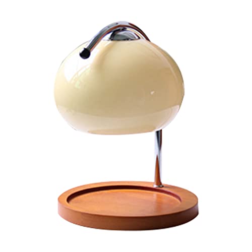Tnfeeon Aromakerzen-Schmelzlampe, Dimmbare Holz-Metall-Glas-Einstellbare Kerzenwärmer-Lampe für Schlafzimmer (Dimmschalter) von Tnfeeon