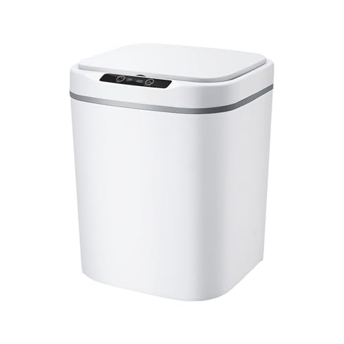 Tnfeeon Berührungsloser Mülleimer, Automatischer Bewegungssensor Müllbehälter mit Knock Open Infrared Technology 4 Gallone für Küchenbad Büro Schlafzimmer Gebrauch (15L) von Tnfeeon