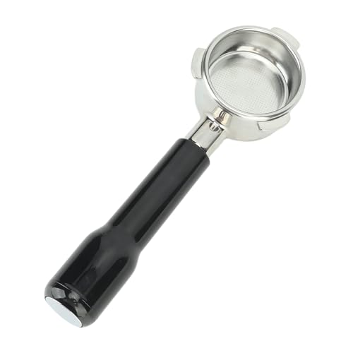 Tnfeeon Bottomless Portafilter Edelstahl 3 Ohren 54 -mm -Kaffee Portafilter für 8, Licht in Gewicht und Kompakte Größe (BLACK) von Tnfeeon