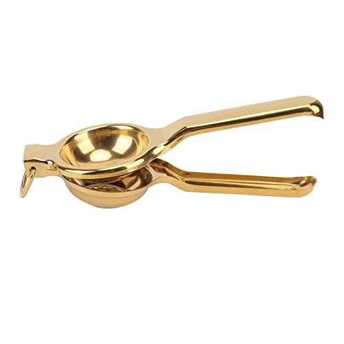 Tnfeeon Edelstahl Squeezer Langlebige Manuelle Obstkreier für Küche Edelstahl (GOLD) von Tnfeeon