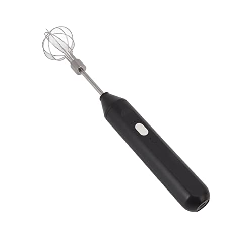 Tnfeeon Elektrischer Handmischer Drei Verschiedene Geschwindigkeiten Batterieangetriebener Elektromixer Einfach zu Bedienen für Lattes und Heiße Schokoladenmilch (BLACK) von Tnfeeon