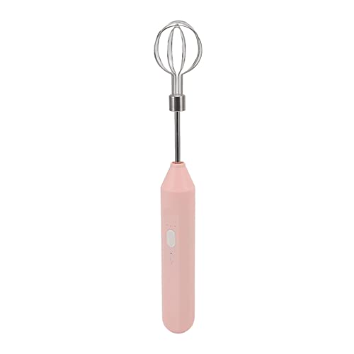 Tnfeeon Elektrischer Handmischer Drei Verschiedene Geschwindigkeiten Batterieangetriebener Elektromixer Einfach zu Bedienen für Lattes und Heiße Schokoladenmilch (PINK) von Tnfeeon