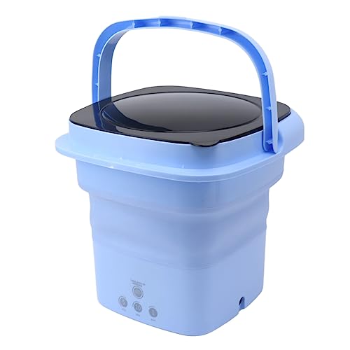 Tnfeeon Faltbare Tragbare Mini-Waschmaschine mit Hochgeschwindigkeitsmotor für Wohnmobilreisen und Wohnungswäsche (Blau) von Tnfeeon