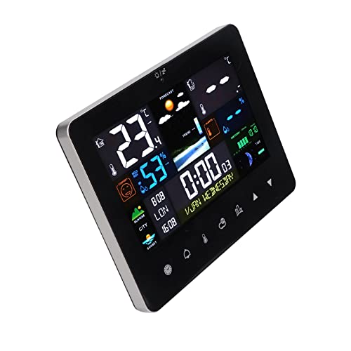 Tnfeeon Farbenfrohe Touchscreen -Vorhersagestation Digitales Wetter mit Ewigem Kalender und Uhr für das USB -Kabel für die Heimwetterüberwachung Inklusive Tnfeeon Farbenfrohe Touchscreen -Vorhersagestation Digitales Wetter mit Ewigem Kalender und Uhr für das USB -Kabel für die Heimwetterüberwachung Inklusive von Tnfeeon