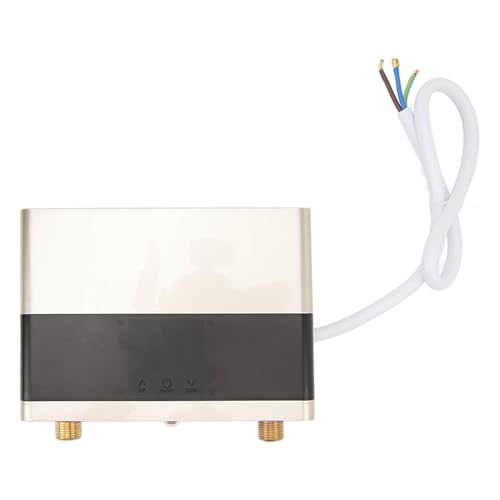 Tnfeeon Fernbedienung Warmwasserbereiter Energieeinsparung 6000W Küchenbadezimmer Tankless Elektrowasserbereiter EU 220 V (GOLD) von Tnfeeon