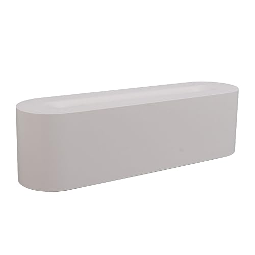 Tnfeeon Feuerluftaroma -Diffusor -Luftbefeuchter mit 7 Farbflammeneffekt für Home Yoga, ABS Material 255x75 Mm (WHITE) von Tnfeeon