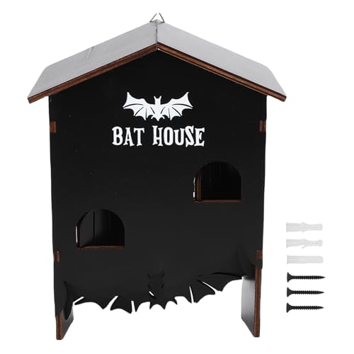 Tnfeeon Fledermaus Häuser für die Natur, 3 Kammer Wetter Beweis Holz Fledermaus Shelter Box für Garten Patio Hinterhof von Tnfeeon