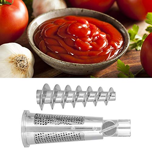 Tnfeeon Fleischschleiferbefestigung Tomatensaftschraube Welle mit Filterhülle Leitfleisch für 5# Entsaftermixerzubehör Langlebige Aluminiumlegierung ABS Leckdosen Nettowellenhülle von Tnfeeon