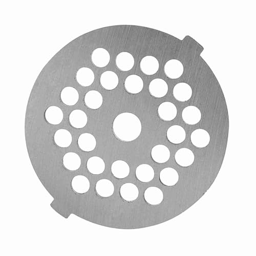 Tnfeeon Fleischwolf Brecher Mincer Platte Disc Messer 5 mm Loch - Starke und Legierungsmaterial - Einfach Zu Installieren und - Für Schnelles Hackfleisch - Silberfarbe (#1) von Tnfeeon