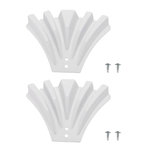 Tnfeeon Gutter Downspout Diverter, 2pcs Regenwasserausbreitung Erweiterung Outdoor Regen Disperger Schützen Ihre Fundament (White) von Tnfeeon