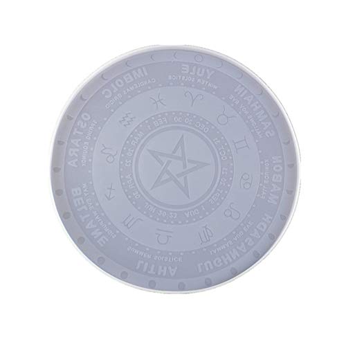 Tnfeeon -Harzform mit Tarot -Design Wiederverwendbares Silikonform Zum Handwerk von 9,5 Zoll (2) von Tnfeeon