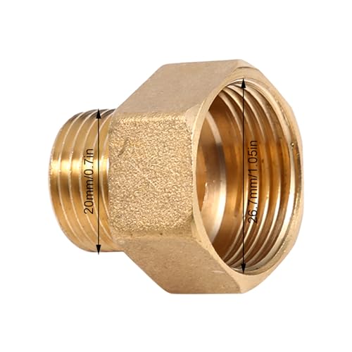 Tnfeeon Hexagonal Ring Reduction Adapter für Messingwasserrohre mit Männlichem Feminindraht 1 / 2bsp von Tnfeeon