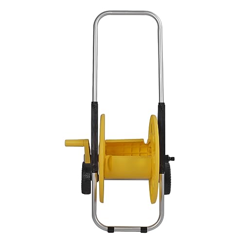 Tnfeeon Hochgartenschlauchwagen mit Rädern Easy Rohrspeicherlösung für Gewerbliche Gärten, Platz für 60 M Wasserschlauch, ABS/PP/Aluminium von Tnfeeon