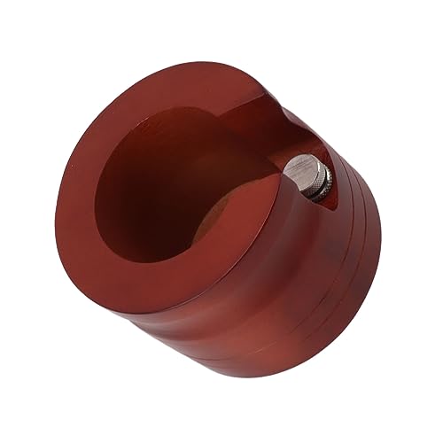 Tnfeeon Hölzerne Runde Kaffee Portafilter Halter Tamping Station Rot, Leicht zu Reinigen Barista -Werkzeug für Heim- und Café Shop (58MM) von Tnfeeon