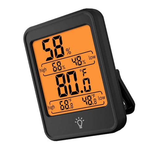 Tnfeeon Hohe Genauigkeit Digitales Thermometer Hygrometer Klares Display Elektronischer Temperaturfeuchtigkeitsmessgerät für Home Office Leichte Tragbare Stilvolle Praktische Abssize 80x59x23mm Tnfeeon Hohe Genauigkeit Digitales Thermometer Hygrometer Klares Display Elektronischer Temperaturfeuchtigkeitsmessgerät für Home Office Leichte Tragbare Stilvolle Praktische Abssize 80x59x23mm von Tnfeeon
