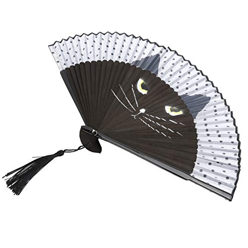 Tnfeeon Katzklapper Fan Craft Japanische Fans Hochzeit Kirche Bambus Langlebig von Tnfeeon