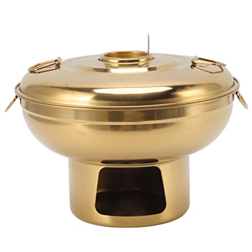 Tnfeeon Kleines Heißes Eis Im Edelstahlbuffet Rundes Mittagessen (GOLD) von Tnfeeon