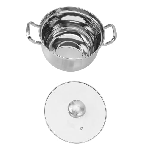 Tnfeeon Kohlerpaar Topf aus Edelstahl – Soup mit zwei Lidschatten mit Griff für Küchenutensilien, 24 cm Topf für Suppen und Eintöpfe, ideal für eine Tnfeeon Kohlerpaar Topf aus Edelstahl – Soup mit zwei Lidschatten mit Griff für Küchenutensilien, 24 cm Topf für Suppen und Eintöpfe, ideal für eine von Tnfeeon