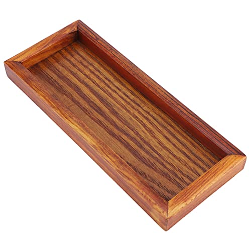 Tnfeeon Langlebige Holztee -Tablett mit Elegantem Design Zum Servieren von Tee, Kaffee, Snacks und Getränken zu Hause oder Im Büro (20 * 8cm) von Tnfeeon