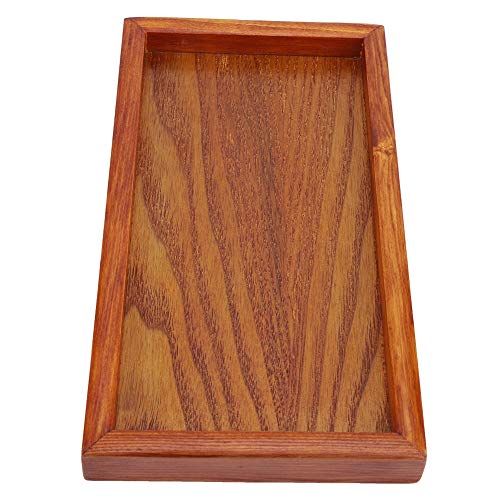 Tnfeeon Langlebige Holztee -Tablett mit Elegantem Design Zum Servieren von Tee, Kaffee, Snacks und Getränken zu Hause oder Im Büro (22 * 12 cm) von Tnfeeon