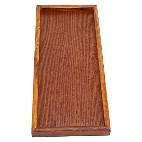Tnfeeon Langlebige Holztee -Tablett mit Elegantem Design Zum Servieren von Tee, Kaffee, Snacks und Getränken zu Hause oder Im Büro (35 * 15 cm) von Tnfeeon