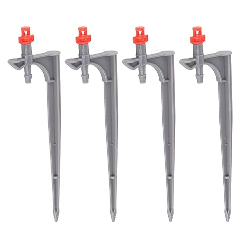 Tnfeeon Langlebige Plastikbewässerung Tropfer ABS -Material 20pcs/Beutel Verstellbarer Tropfsprinklerkopf für Rasen- und Branchen (360 Grad mit Steckerstange) von Tnfeeon