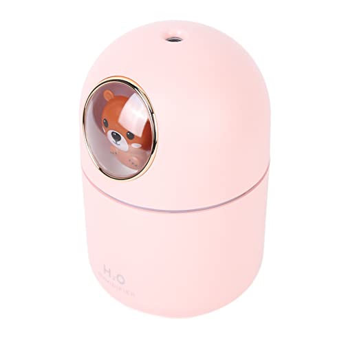 Tnfeeon Luftbefeuchter Aroma Diffusor Diffusor für ätherische Öle USB-Netzteil 300 Ml Kapazität Automatische Abschaltung Heimdekoration für Raumbüro (Rosa Bär) von Tnfeeon