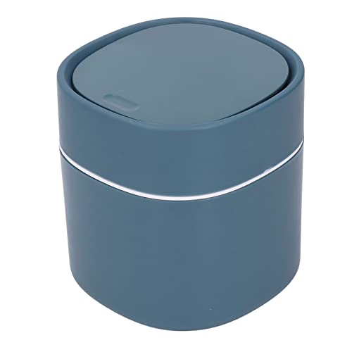 Tnfeeon Mini Desktop-Mülleimer Trümmer Lagerung kann mit Deckel verwendet werden Couchtisch Schminktisch Desktop Arbeitsplatte (BLUE) von Tnfeeon
