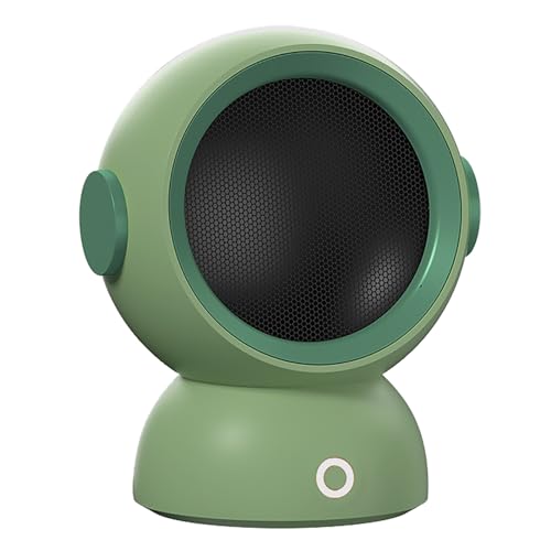 Tnfeeon Mini Electric Desk Heizung Niedriger Ruis Tragbare Lüfterheizung für Office Desktop Room Ofen EU Stecker (GREEN) von Tnfeeon