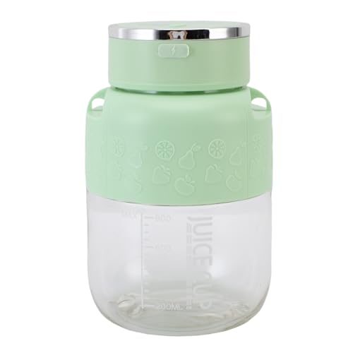 Tnfeeon Mini Juicer Cup, USB -Ladungsoption, Design mit Großer Kapazität, Persönlicher Mixer Leicht und Kompaktes Entsaftungsflaschen für Büro, Fitnessstudio oder Reisen, Tragbar (GREEN) von Tnfeeon