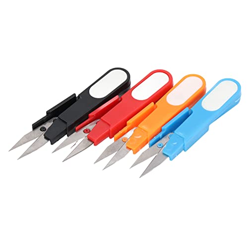 Tnfeeon Mini Small Snips Stainless Stahlgewindeschneider mit Kappen Zum Nähen von Strick, Leichtes Nähen Trimming Nipper für Handwerksprojekte, 4PCS -Fadenschnips von Tnfeeon