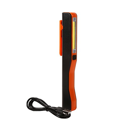 Tnfeeon Portable LED Taschenlampe USB wiederaufladbare LED Hand Taschenlampe mit Magnet Clip Haushalt Werkzeug(Rot) von Tnfeeon