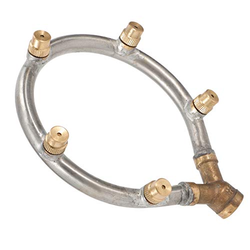 Tnfeeon Premium -Edelstahl -Misting Düsen Sprinkler Atomisierende Sprühkopf für Garten Agrarbewässerung 5 Kopf Einstellbare Kreisförmige Sprühgerät von Tnfeeon