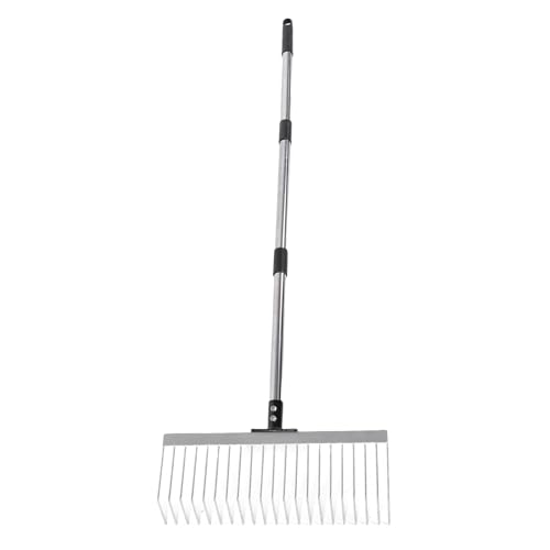 Tnfeeon Rake, 63,0 -Zoll -Blatt Rake mit Abnehmbarem Langem Griff Zum Lockern des Bodens Sammeln Blattharten Rasen Streichendrake 21 Zinken Tnfeeon Rake, 63,0 -Zoll -Blatt Rake mit Abnehmbarem Langem Griff Zum Lockern des Bodens Sammeln Blattharten Rasen Streichendrake 21 Zinken von Tnfeeon