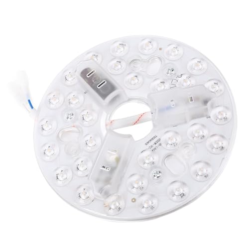 Tnfeeon Runde LED Licht Ersatz 3 Farbe -Dimmable Deckenventilator LED LAGE LAKE -fehlt Kit Stear Funktion Warm/Neutral/Weißlicht Einstellungen für Schlafzimmer Wohnzimmer von Tnfeeon