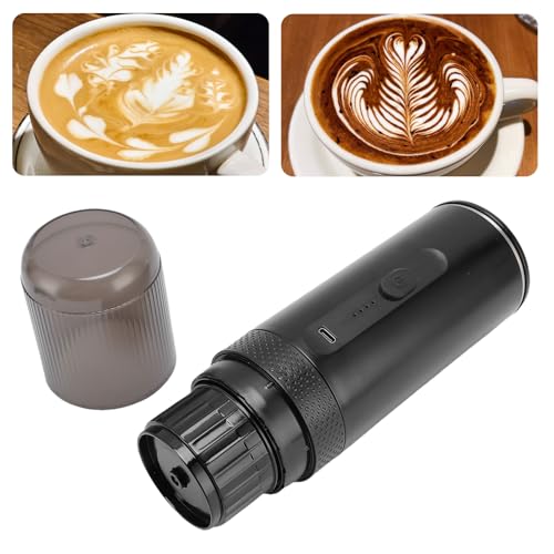 Tnfeeon Schnellheizungsfreie Reise -Kaffeemaschine Italienische Pumpentechnologie Vollautomatischer ABS -Bau, mit Schnellem Heizung für Büroautos, Outdoor -Reisen, Camping von Tnfeeon
