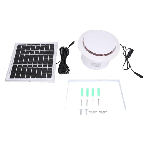 Tnfeeon Solar Angetriebener Lüfterkit 8W Solarpanel Ableitungslüfter für Hühnerkoops Greenhouses Sheds Tierhäuser mit IP67 Outdoor -Belüftung von Tnfeeon
