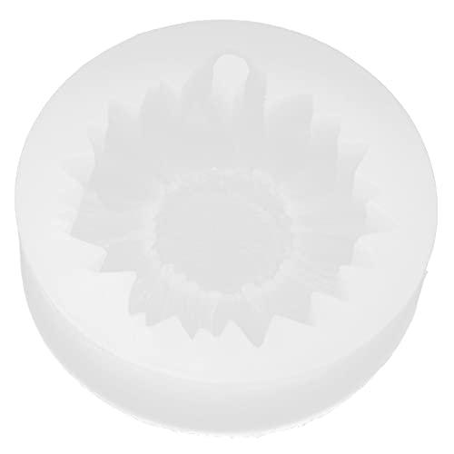 Tnfeeon Sonnenblumen Fondant Silikonform, Lebensmittel Sichere Backwerkzeuge für Kuchen -Triebwerksböden, Hitzeblumenform -Form -40 ℉ Bis 446 ℉ für Heimküchendekoration (weiß mit Löchern) von Tnfeeon