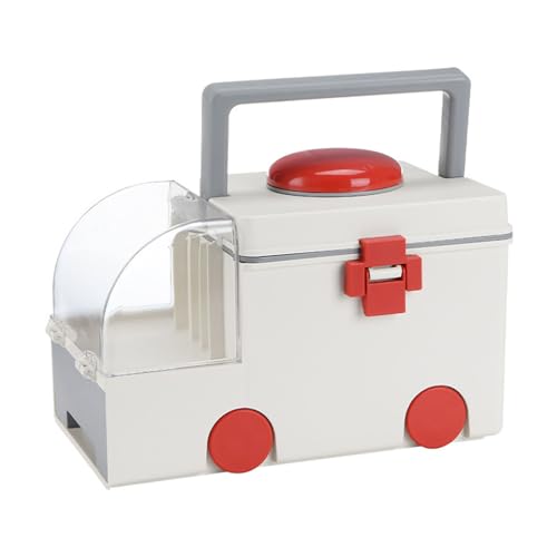 Tnfeeon Speicherbox, PP Als Lagerbehälter Ambulanz Geformt Tragbare AID -Kit -Container -Notfallorganisator mit Griff für Home von Tnfeeon