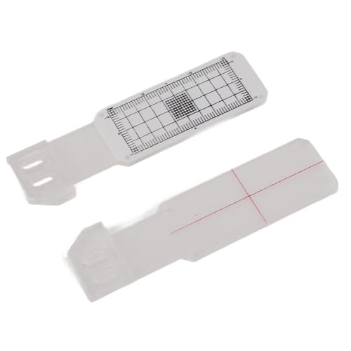 Tnfeeon Tell Tale Crack Monitor Effizient die Wandverformung für Konstruktion und Wartung, Acrylplatine Lightweigh Portable Standard Tell Tale Crack für die Überwachungsskala Ein von Tnfeeon