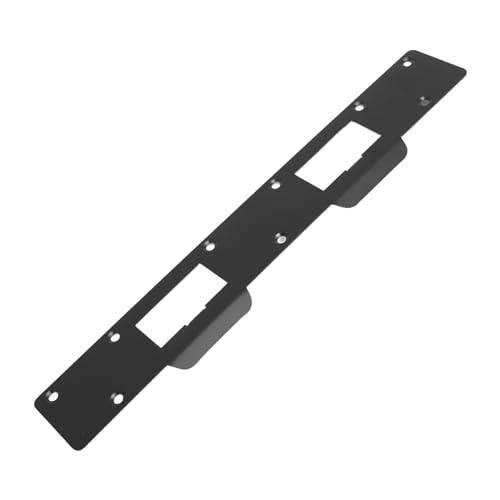 Tnfeeon Türstreikplatte Doppelte Löcher Stahl Verstärkt Einfach Installation für Erweiterte Sicherheit für 5-1/2 -Zoll -bis 6 Zoll (BLACK) von Tnfeeon