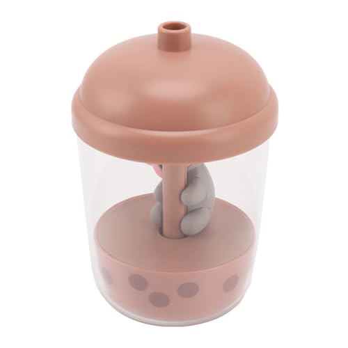 Tnfeeon USB Animal Mini Cooler Nebelbefeuchter Weicher Befeuchtung und Schwerer Nebel für Besseres Atmen nach Hause Weihnachten Abs 450ml (Karamell) von Tnfeeon