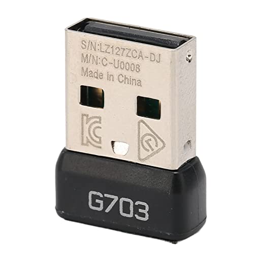Tnfeeon USB-Mausempfänger für G703, Langlebiges ABS-Material, Einfaches Plug-and-Play Tnfeeon USB-Mausempfänger für G703, Langlebiges ABS-Material, Einfaches Plug-and-Play von Tnfeeon