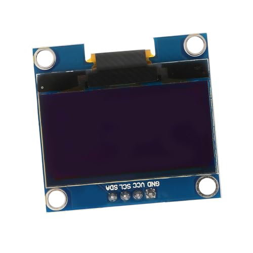 Tnfeeon Vielseitiges 1,3 Zoll OLED-Anzeigemodul - Hohe Kontrastauflösung 128x64 - Selbstleuchtendes Display für Smart Health Geräte - Weiße Textfarbe von Tnfeeon