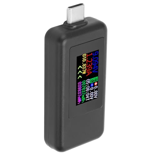 USB C Tester Leistungsmesser mit Farbbildschirm, Erkennung des Schnellladeprotokolls, tragbares Design, Material, ABS von Tnfeeon