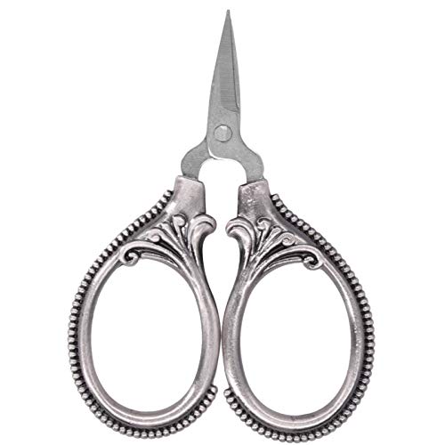Vintage Schere Edelstahl Nähgarn Stickerei Schneiderhandwerk für Stickerei Nähen Handwerk Kunstwerk & Alltag(Pistolenfarbe) von Tnfeeon