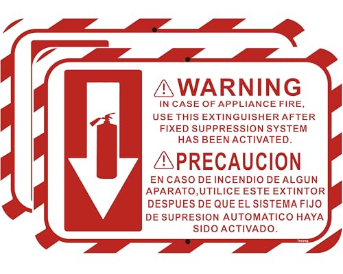 Warnung im Falle eines Feuerlöschers, verwenden Sie dieses Löscher nach dem festen Unterdrückungssystem wurde aktiviert, zweisprachiges Schild, Feuerlöscher-Anleitung, Warnung, zweisprachiges Schild Warnung im Falle eines Feuerlöschers, verwenden Sie dieses Löscher nach dem festen Unterdrückungssystem wurde aktiviert, zweisprachiges Schild, Feuerlöscher-Anleitung, Warnung, zweisprachiges Schild von Tnovog