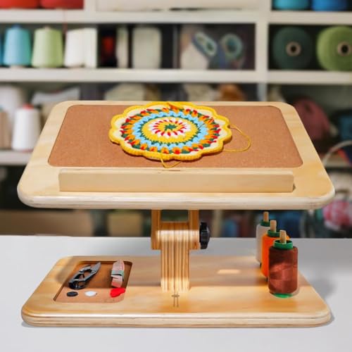 Tnstbiee Tragbarer, faltbarer Nähmaschinentisch, Bastelzubehör, ideal zum Sticken, Lesen, iPad-Gebrauch, magnetischer Mehrzweck-Schreibtisch mit Aufbewahrung, einzigartiges Geschenk für von Tnstbiee