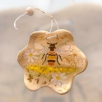 Handgemachtes Keramikschild Mit Bienenmotiv Wanddeko Geschenkidee von ToBArtKunstatelier